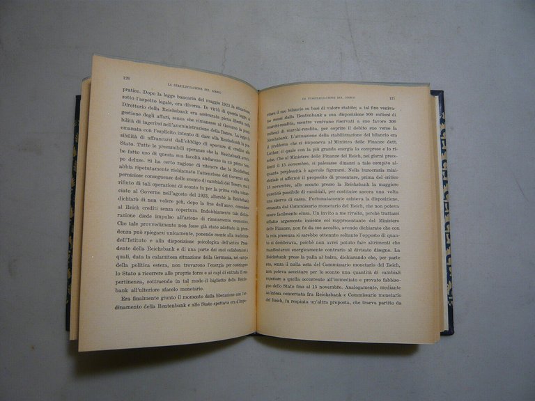 Schacht,LA STABILIZZAZIONE DEL MARCO,Milano,1931