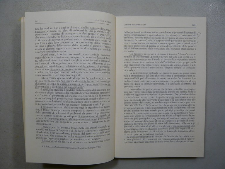 Schein,LEZIONI DI CONSULENZA, 1992