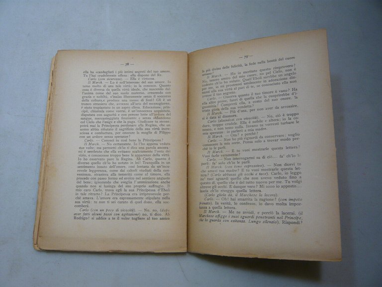 Schiller,DON CARLOS,Firenze,1930[classici