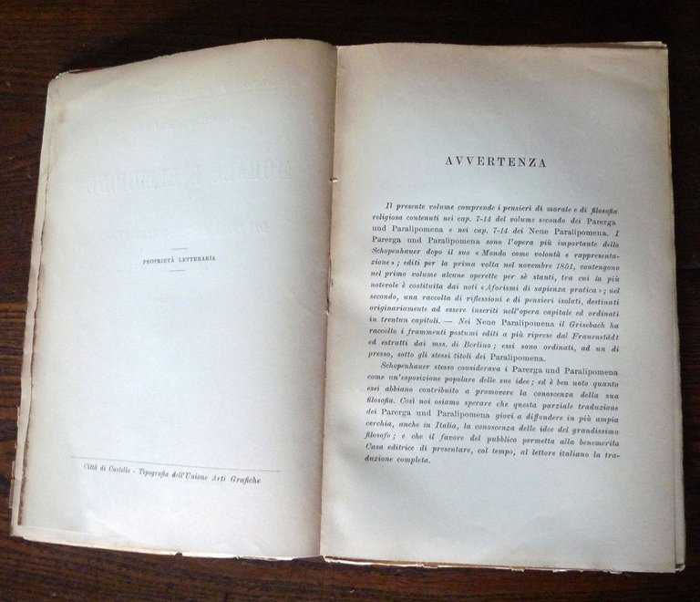 Schopenhauer,MORALE E RELIGIONE,Bocca 1947[FILOSOFIA