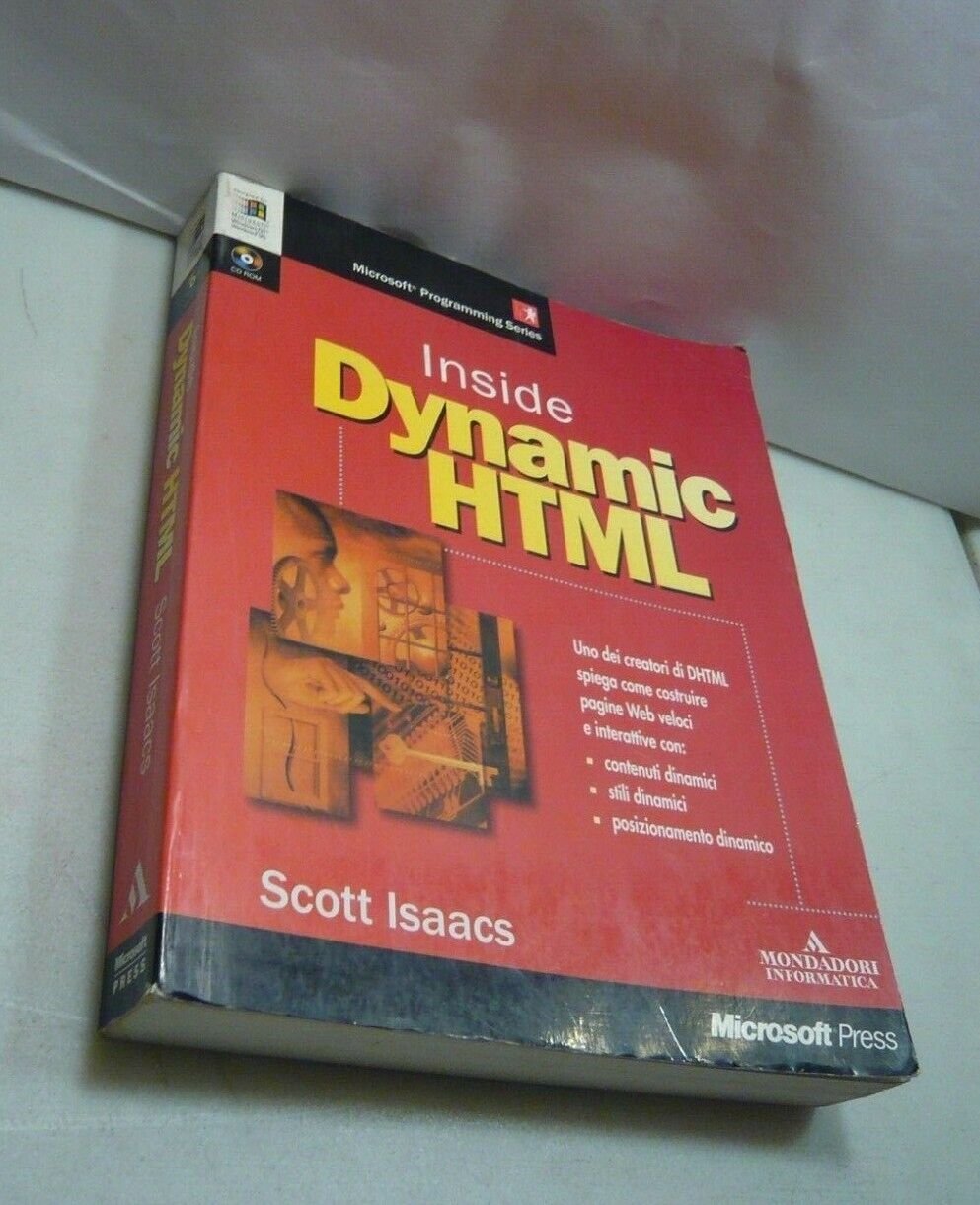 Scott Isaacs,INSIDE DYNAMIC HTML,1998[programmazione,informatica,DHTML