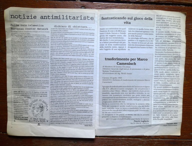 SEME ANARCHICO n.16 1993.Rivista Bimestrale[ANARCHIA,OLOCAUSTO,Faurisson | Immagine Gallery 4