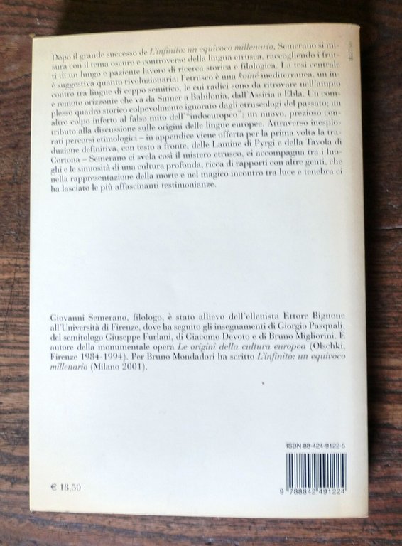 Semerano,IL POPOLO CHE SCONFISSE LA MORTE.GLI ETRUSCHI E LA LORO …
