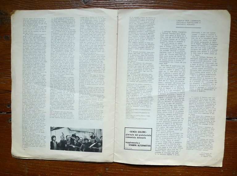 SENZA GALERE.Giornale del proletariato comunista detenuto,1977[AUTONOMIA,carcere | Immagine Gallery 5