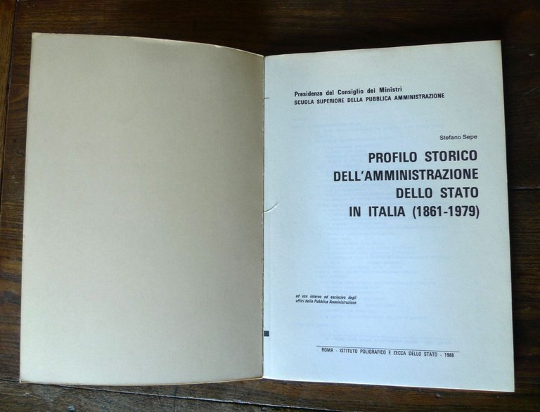 Sepe,PROFILO STORICO DELL'AMMINISTRAZIONE DELLO STATO IN ITALIA(1861-1979)storia | Immagine Gallery 2