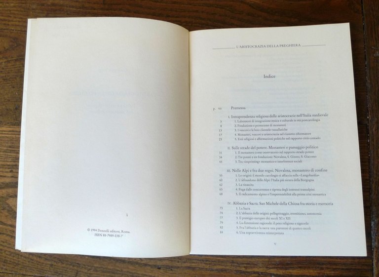 Sergi,L'ARISTOCRAZIA DELLA PREGHIERA,1994 Donzelli[storia,medioevo,monasteri