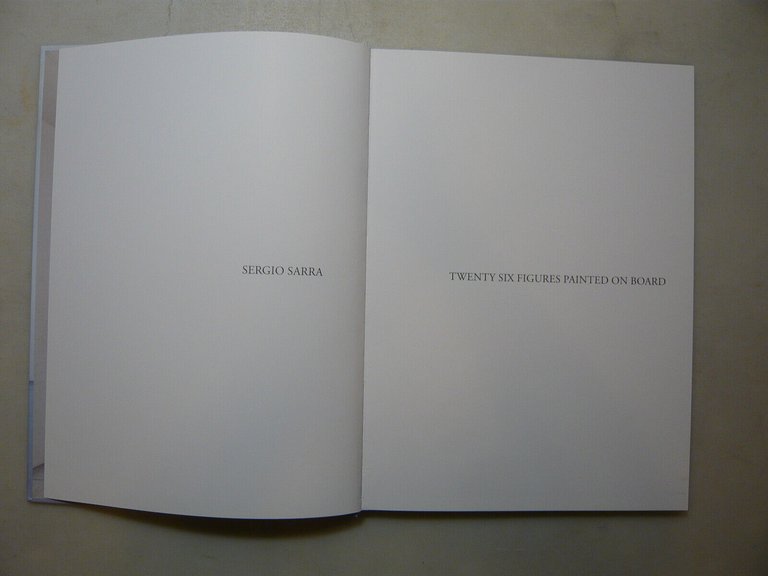 Sergio Sarra,TWENTY SIX FIGURES PAINTED ON BOARD,Poligrafica Mancini 2020