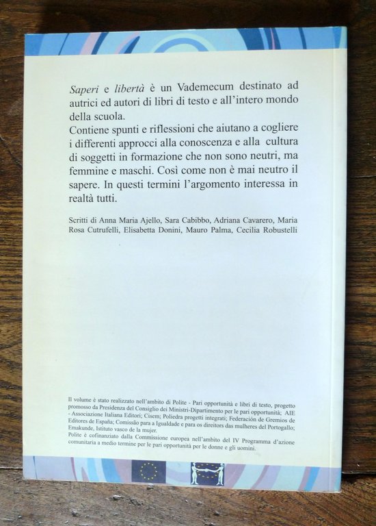Serravalle,SAPERI E LIBERTÀ.Maschile e femminile,2000[scuola,pari opportunità | Immagine Gallery 2