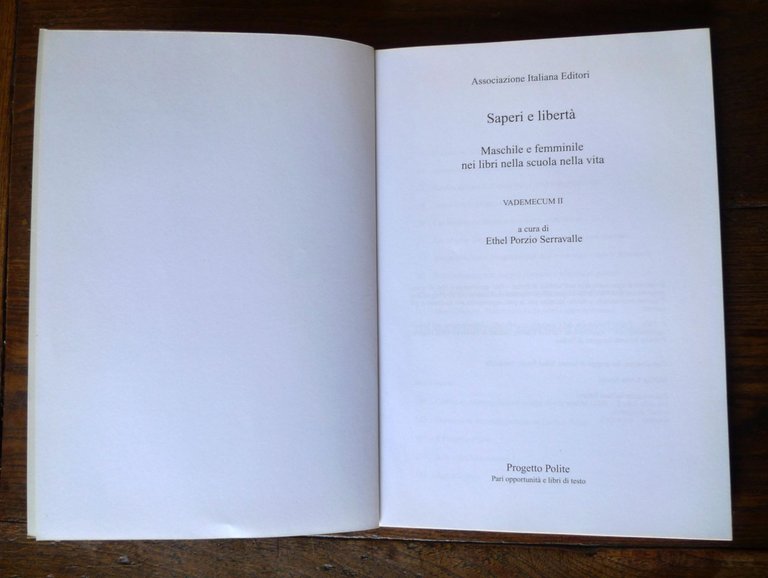 Serravalle,SAPERI E LIBERTÀ.Maschile e femminile,2000[scuola,pari opportunità | Immagine Gallery 6