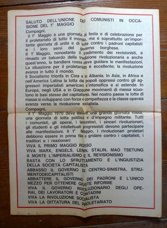 SERVIRE IL POPOLO n.15 25 apr.1970.UNIONE DEI COMUNISTI ITALIANI | Immagine Gallery 5