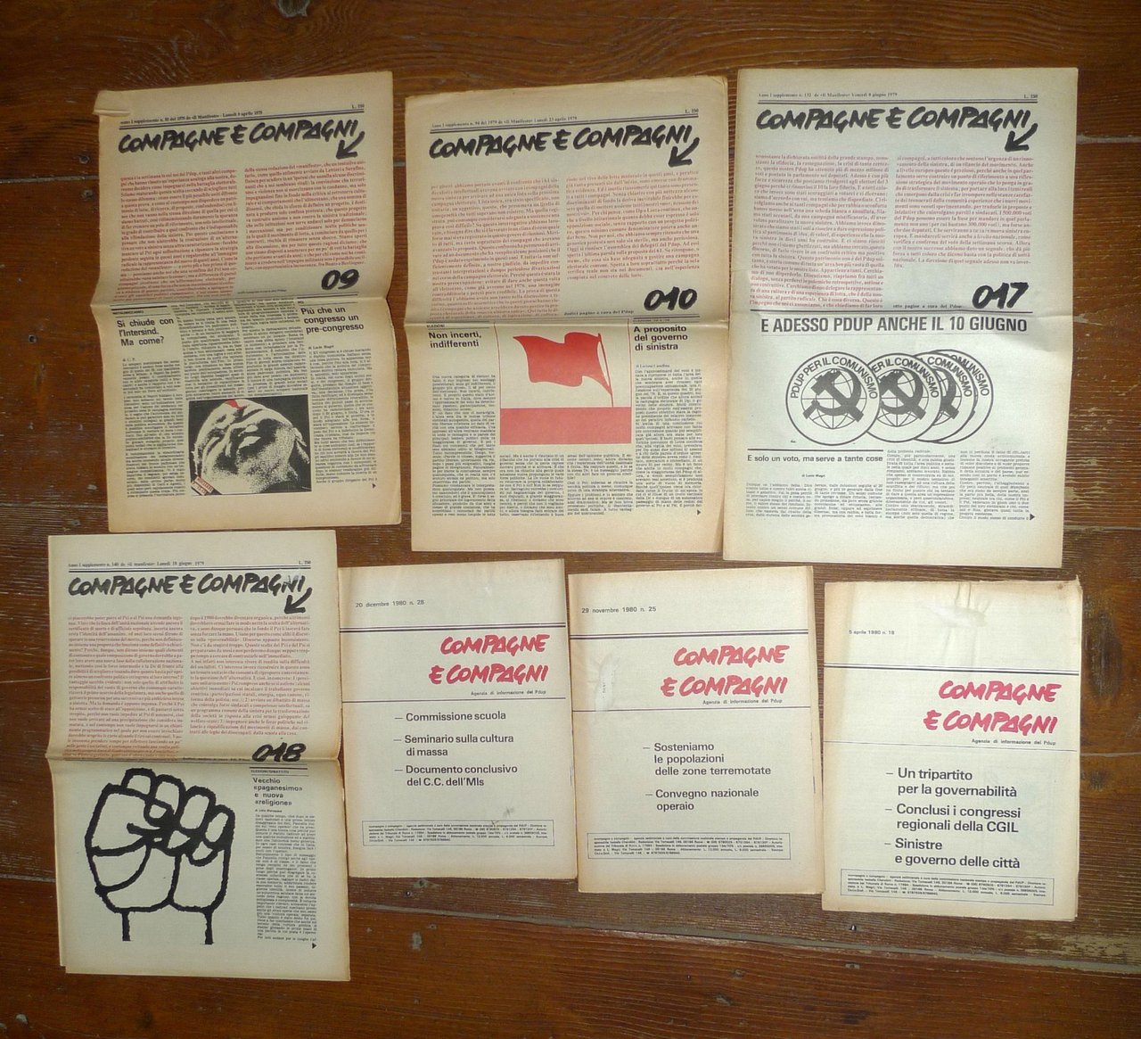 Settimanale COMPAGNE E COMPAGNI 1979-1982.A cura PDUP[comunismo,speciale 68