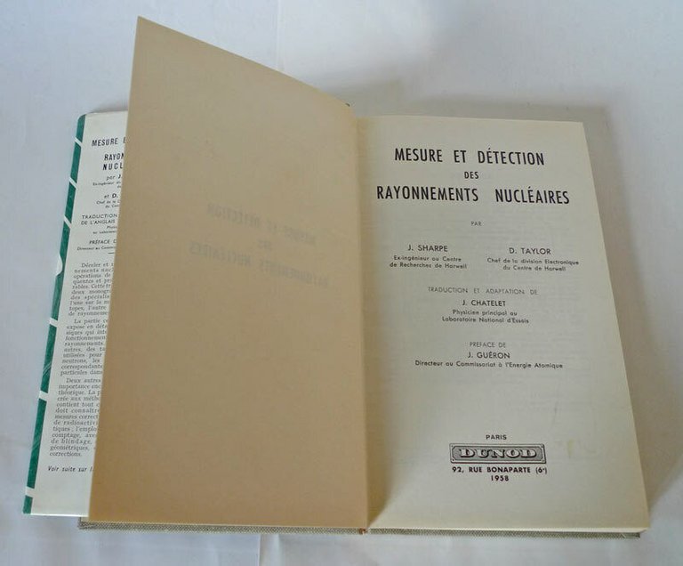 Sharpe/Taylor,MESURE ET DÉTECTION DES RAYONNEMENTS NUCLÉAIRES[fisica nucleare