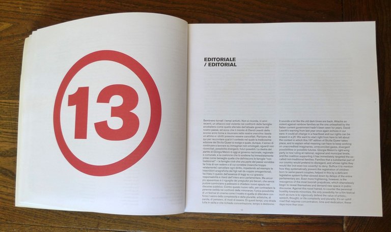 SICILIA QUEER 2023.INTERNATIONAL NEW VISIONS FILMFEST 13[catalogo cinema,LGBTQ