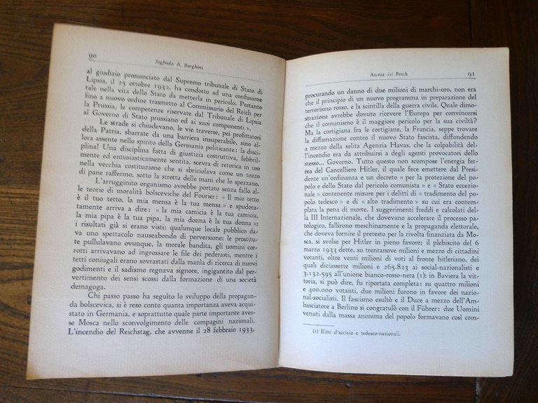 Sifrido Barghini,ASCESA DEL REICH,1939 Tupini[storia nazismo,fascismo