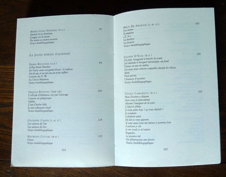 Simeone,LINGUA.LA JEUNE POÉSIE ITALIENNE,1995[poesia italiana contemporanea