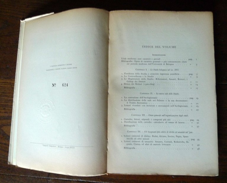 Simeoni,STORIA DELLA UNIVERSITÀ DI BOLOGNA II.L'ETÀ MODERNA,1940 Zanichelli