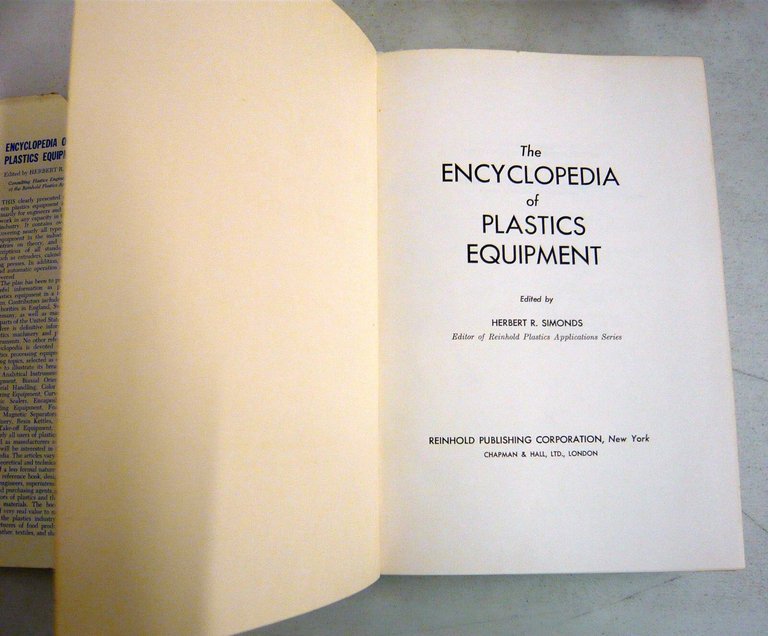Simonds (ed.)THE ENCYCLOPEDIA OF PLASTICS EQUIPMENT,1964[plastica