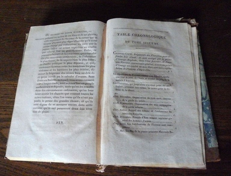 SISMONDI,HISTOIRE DES REPUBLIQUES ITALIENNES DU MOYEN AGE.16,1818[storia Italia