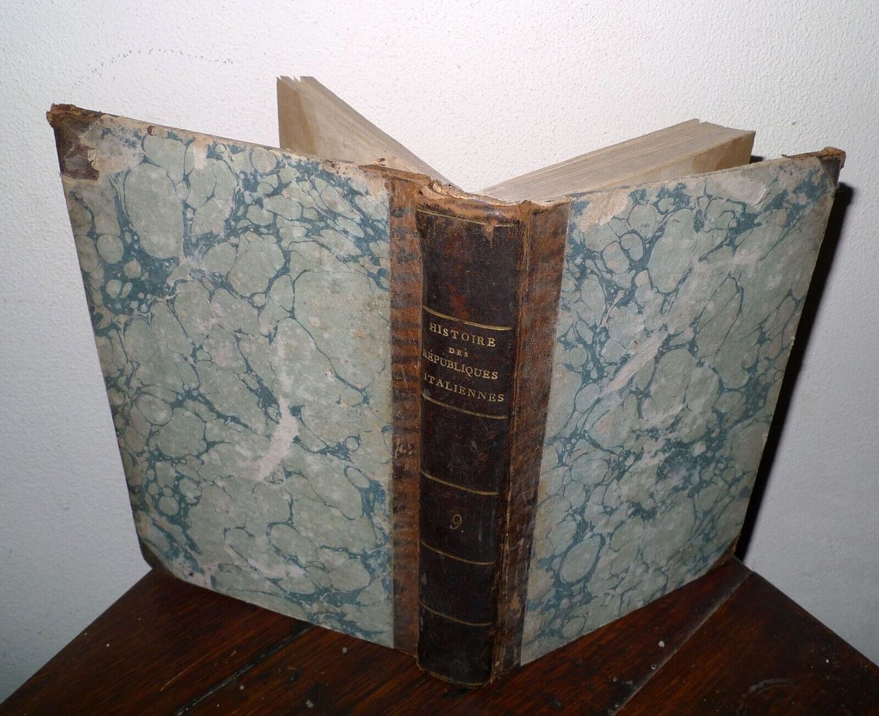 SISMONDI,HISTOIRE DES REPUBLIQUES ITALIENNES DU MOYEN AGE.t.9,1815[storia Italia