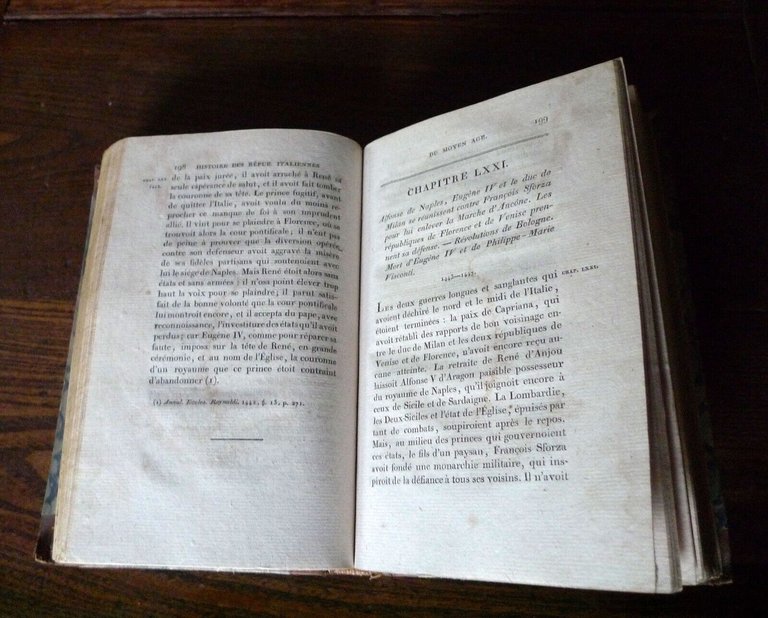 SISMONDI,HISTOIRE DES REPUBLIQUES ITALIENNES DU MOYEN AGE.t.9,1815[storia Italia