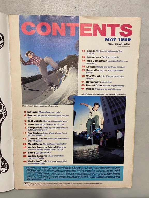 SKATEBOARD! magazine May 1989[Simon Smith,Ray Barbee | Immagine Gallery 2