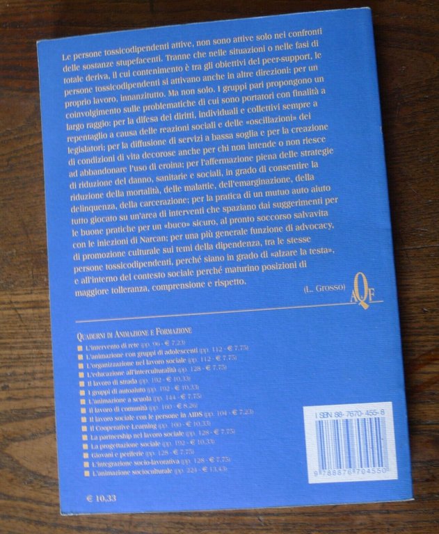 SOSTEGNO TRA PARI E SERVIZI A BASSA SOGLIA,2003 Gruppo Abele[TOSSICODIPENDENZA