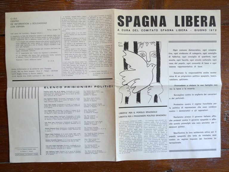 SPAGNA LIBERA Giu.-Nov 1972[franchismo,dittatura,prigionieri politici | Immagine Gallery 2