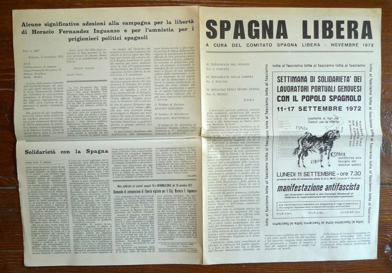 SPAGNA LIBERA Giu.-Nov 1972[franchismo,dittatura,prigionieri politici | Immagine Gallery 4