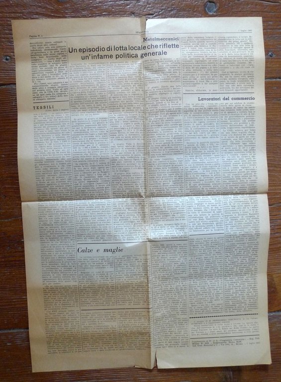 SPARTACO n.29 7 luglio 1965.Organo mensile PCInt,CGIL[comunismo,giornale | Immagine Gallery 2