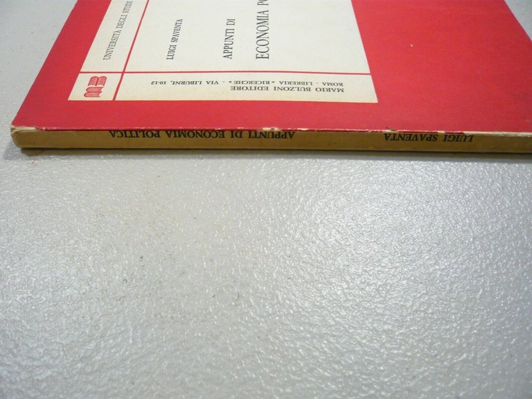 Spaventa,APPUNTI DI ECONOMIA POLITICA,1971 Bulzoni[economia