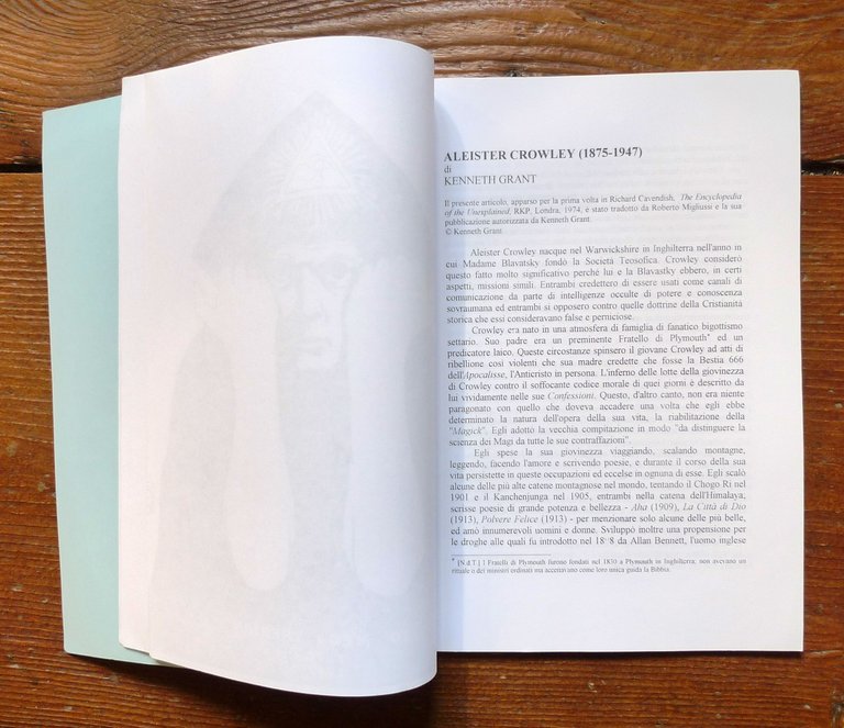 SPECIALE ALEISTER CROWLEY,1998 PRIMORDIA,ed.numerata[magia,esoterismo,alchimia | Immagine Gallery 5