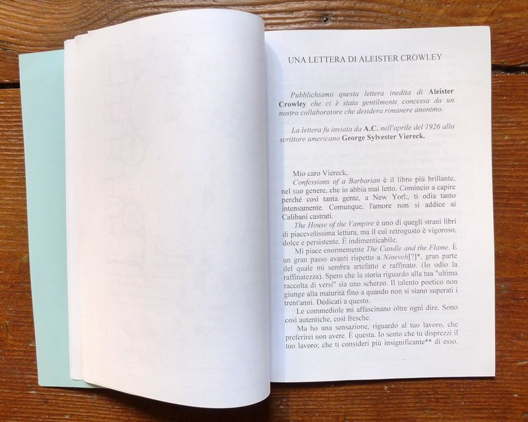 SPECIALE ALEISTER CROWLEY,1998 PRIMORDIA,ed.numerata[magia,esoterismo,alchimia | Immagine Gallery 8