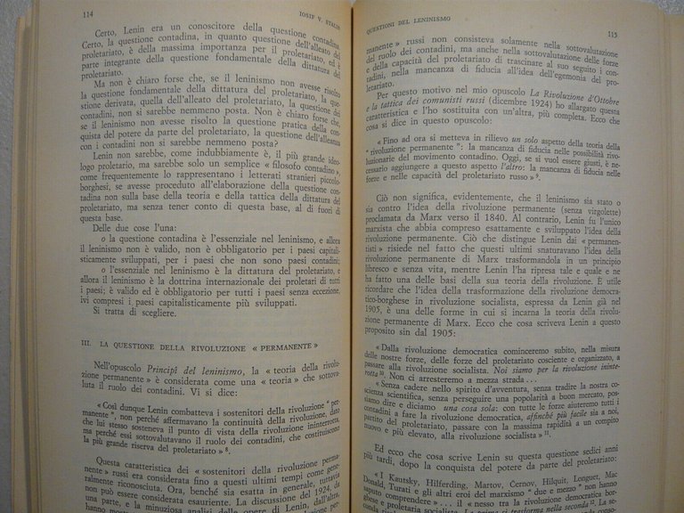 Stalin,PRINCIPI DEL LENINISMO E ALTRI SCRITTI, 1970 Savelli[Russia, marxismo