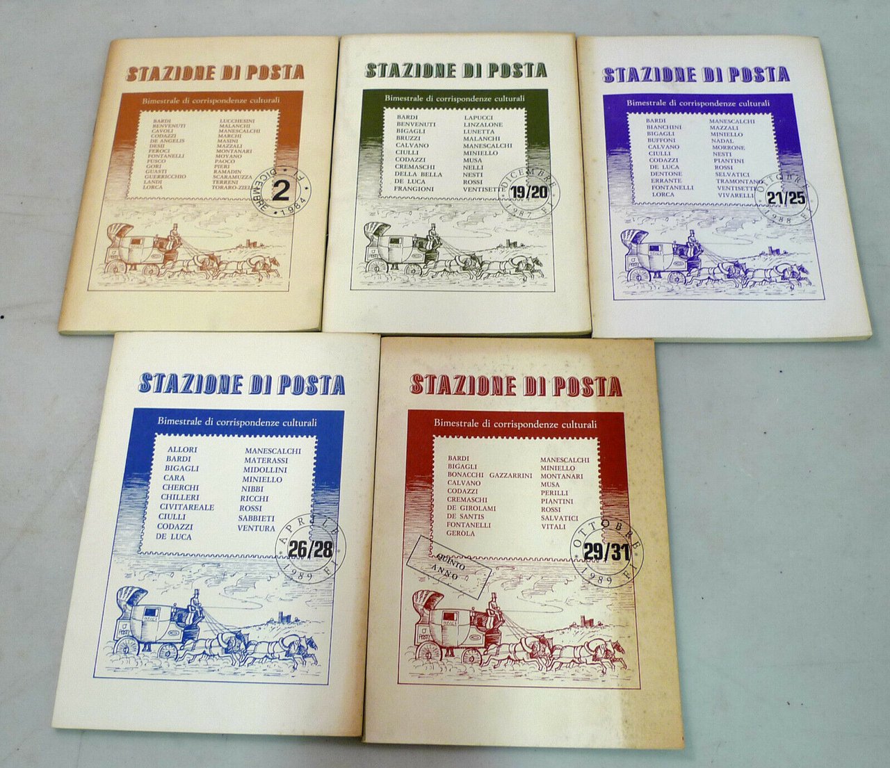 STAZIONE DI POSTA.Bimestrale di corrispondenze culturali 1984-89[poesia