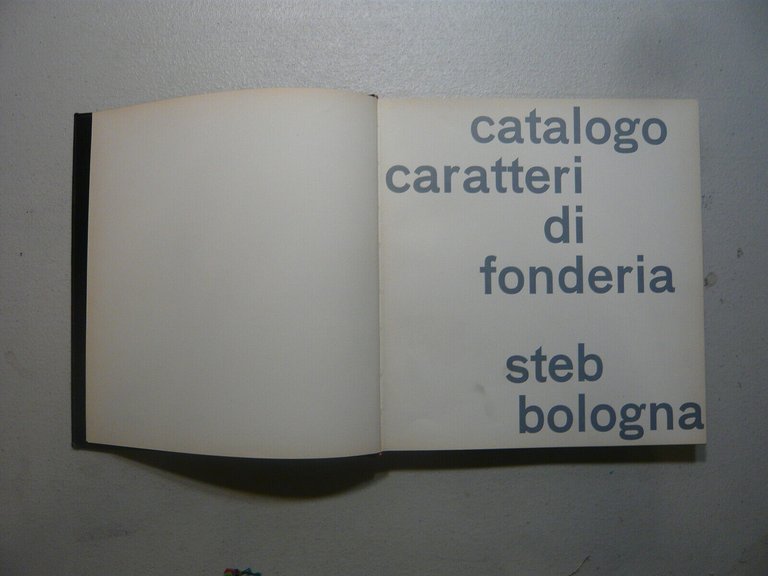 STEB Bologna, CATALOGO CARATTERI DI FONDERIA [Tipografia