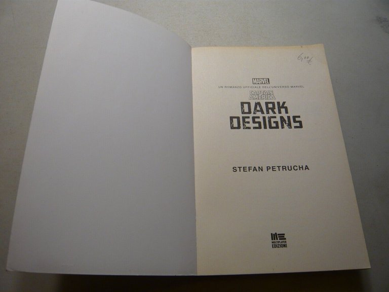 Stefan Petrucha ,CAPTAIN AMERICA.Dark designs,2021
