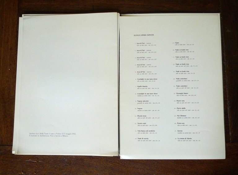 Stefano Levi Della Torre,DIPINTI E DISEGNI,1989 Gall.Documenta[catalogo,arte