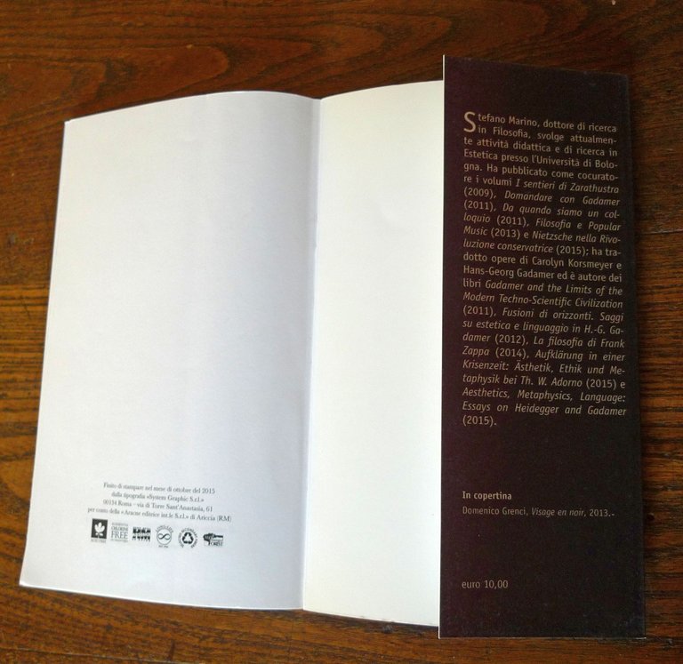 Stefano Marino,FRAMMENTI DI AGONIA UMANANIMALE,2015 Aracne I^ED.[POESIA