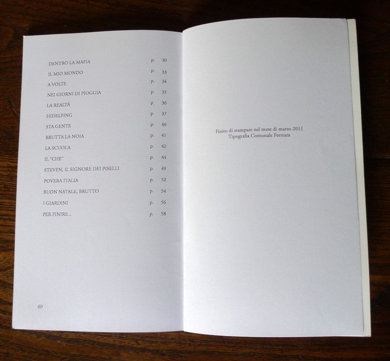 Steven Vuocolo,VOI COME ME..IO COME VOI.Racconti,2011 Ariostea