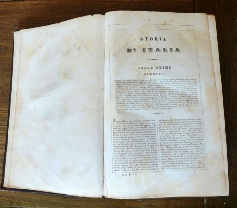 STORIA D'ITALIA DAL 1789 AL 1814 SCRITTA DA CARLO BOTTA.1834 …