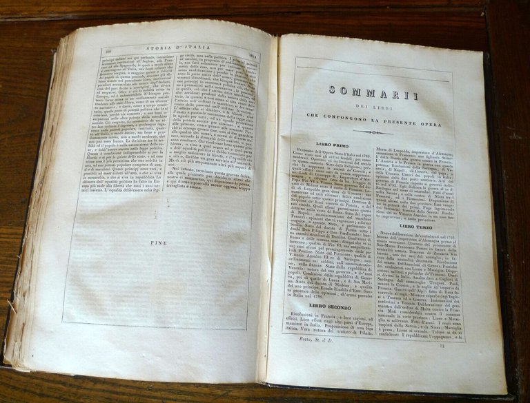 STORIA D'ITALIA DAL 1789 AL 1814 SCRITTA DA CARLO BOTTA.1834 …