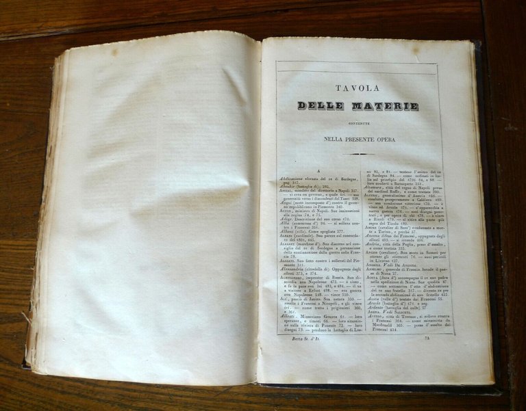 STORIA D'ITALIA DAL 1789 AL 1814 SCRITTA DA CARLO BOTTA.1834 …