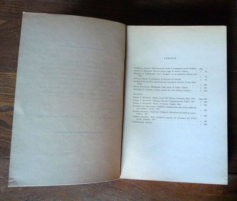 STUDI MEDIOLATINI E VOLGARI DIRETTI DA SILVIO PELLEGRINI VOL.XIX,1971 Pacini