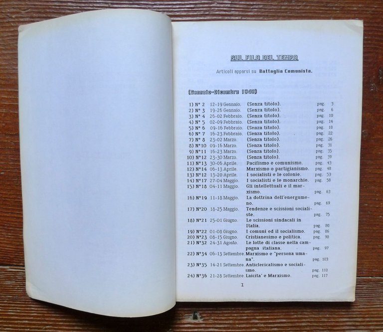 SUL FILO DEL TEMPO VOL.1,PCInt 1988[Battaglia Comunista 1949,Bordiga | Immagine Gallery 3