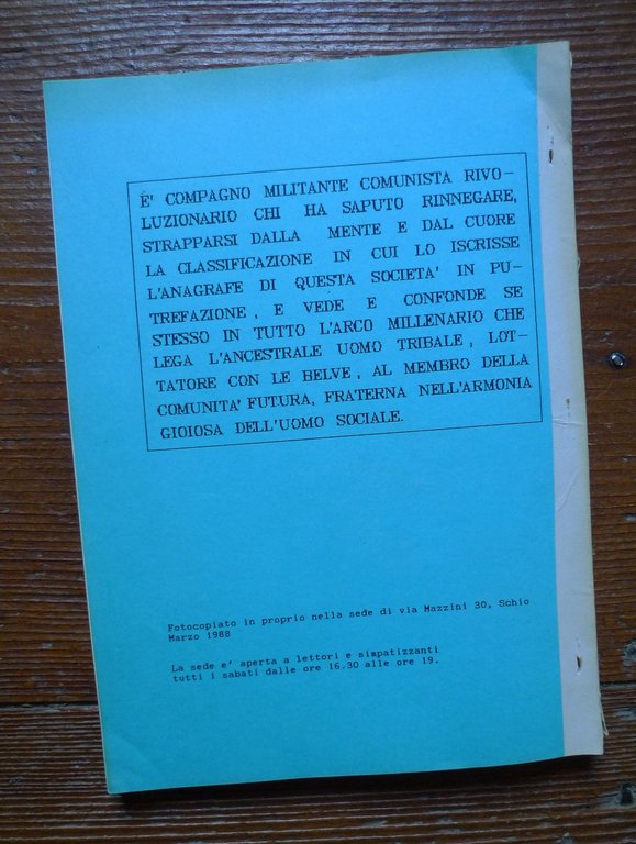 SUL FILO DEL TEMPO VOL.1,PCInt 1988[Battaglia Comunista 1949,Bordiga | Immagine Gallery 6