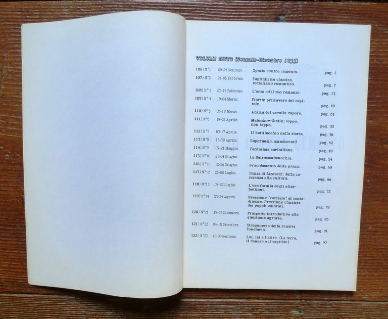 SUL FILO DEL TEMPO VOL.6,PCInt[Programma Comunista 1953,Bordiga | Immagine Gallery 2