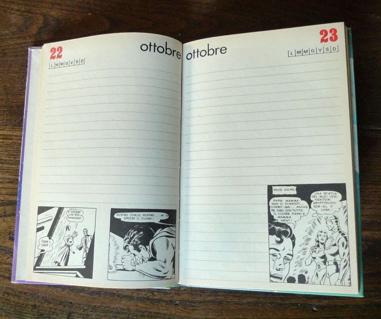 SUPERMAN.DIARIO SCOLASTICO,1979 Malipiero/D.C. Comics[fumetti
