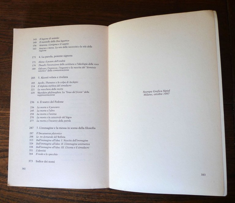 Tagliapietra,IL VELO DI ALCESTI.LA FILOSOFIA E IL TEATRO DELLA MORTE,1997