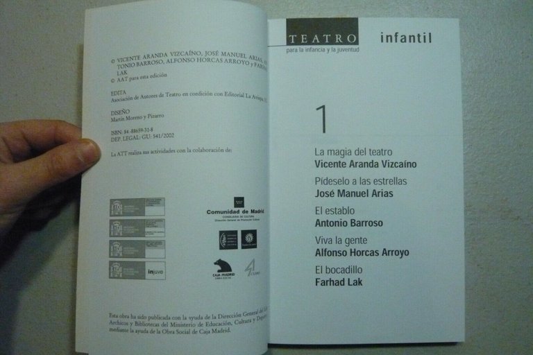 TEATRO Para la infancia y la juventud,2 voll., ed La …