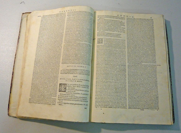 TERENTIUS AFER,commentariis Aelii Donati,COMOEDIAE,1586 Grifio[Terenzio,Commedie